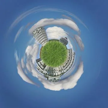 Pisa as a planet Stock Illustration