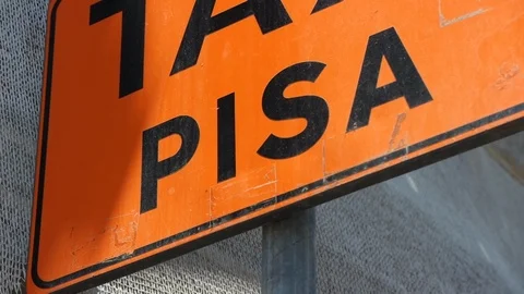 Pisa Sign Stock Footage 87604642