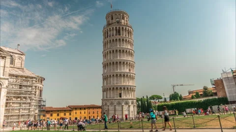 Pisa Tower, dutch angle. Video stock 54385048
