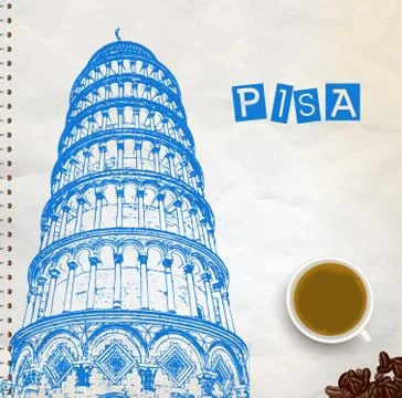 Pisa Tower Illustrazione stock