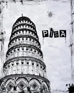Pisa Tower Illustrazione stock