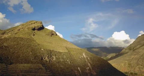 Pisac Mountains flyby  Stock-Footage 91536247
