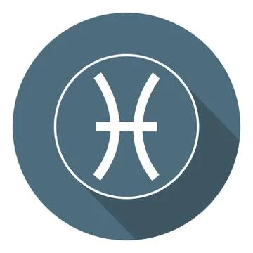 Pisces Icon. Vector Astrological, Horoscope Sign. Zodiac Symbol. Vector. Stock Illustration