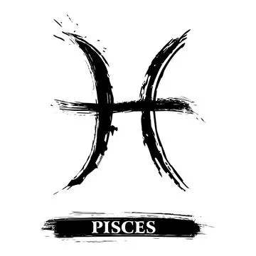 Pisces symbol Stock Illustration