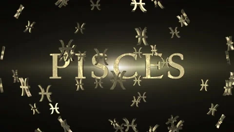 Pisces Zodiac Three Dimensional Animation Video stock 171103579