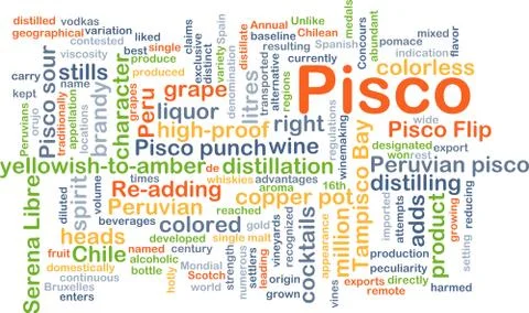 Pisco background concept Stock Illustration