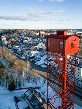 Pispala shot tower Stock Photos