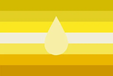 Piss fetish flag pride vector illustration isolated. Stock-Illustration