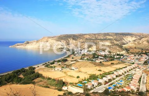 Pissouri bay Stock Photos