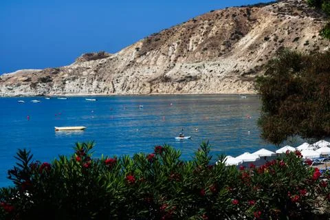 Pissouri Beach 库存照片