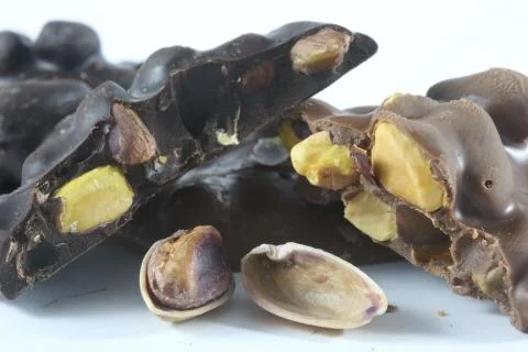 Pistachio chocolate 库存照片