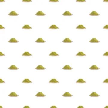 Pistachio dessert crumbs seamless pattern for food background Stock Illustration