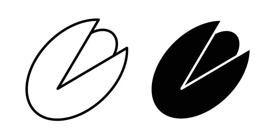 Pistachio icon black vector isolated on white Illustrazione stock