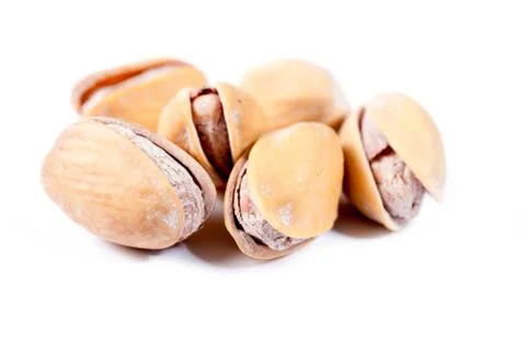 Pistachio isolated Stock Photos