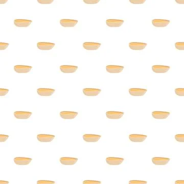 Pistachio kernel seamless repeating pattern on white Stock Illustration