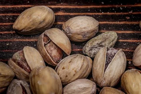 Pistachio nut. Close-up Foto stock