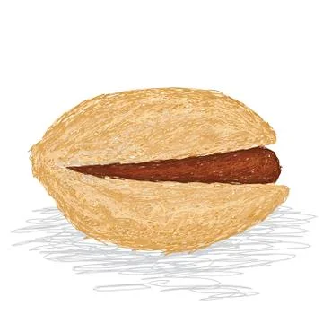 Pistachio nut Stock Illustration