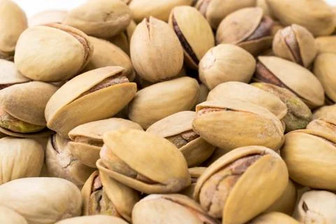 Pistachio nuts close up Stock Photos