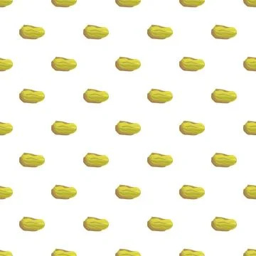 Pistachio nuts creating seamless pattern food background 库存插图
