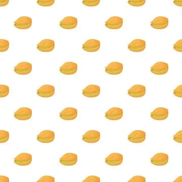 Pistachio nuts creating a seamless repeating food pattern Stock Illustration