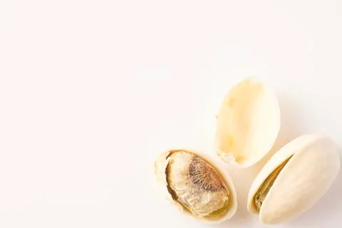 Pistachio nuts isolated Stock Photos