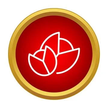 Pistachio nuts line icon displaying healthy snack イラスト素材