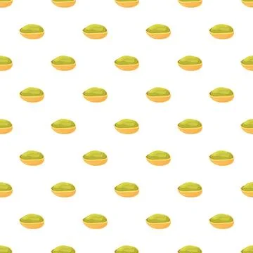 Pistachio nuts pattern creating food texture wallpaper Stock Illustration