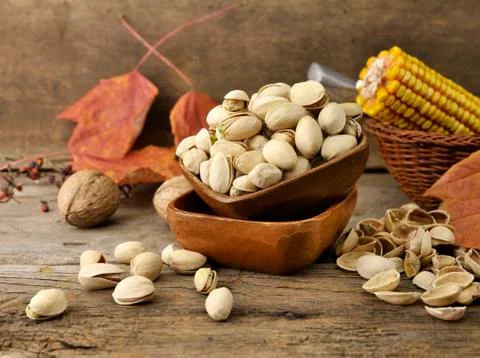 Pistachio nuts Stock Photos