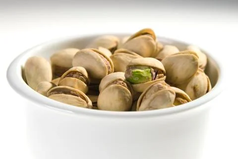 The pistachio nuts Stock Photos