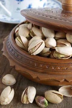 Pistachio nuts Stock Photos