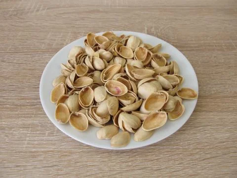 Pistachio nuts shells for crafting Stock Photos