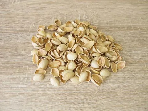 Pistachio nuts shells for crafting Stock-Fotos