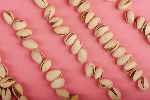 Pistachio nuts theme Stock Photos
