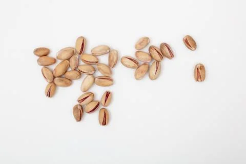 Pistachio,  Pattern of nuts form. Stock Photos
