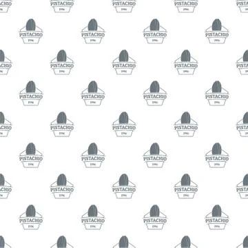 Pistachio pattern seamless Illustrazione stock