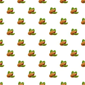 Pistachio pattern seamless Stock Illustration