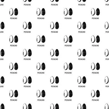 Pistachio pattern seamless Illustrazione stock