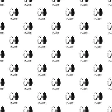 Pistachio pattern seamless vector Stock Illustration