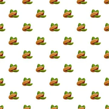 Pistachio pattern seamless vector Illustrazione stock