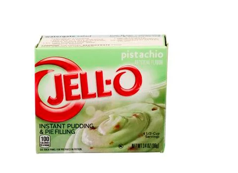 Pistachio pudding Stock Photos
