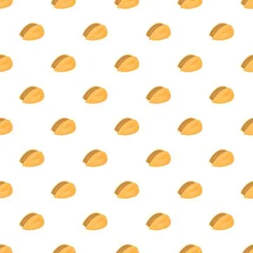 Pistachio shells seamless pattern on white background Stock Illustration