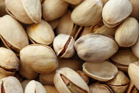 Pistachio Texture. Nuts. Stock Photos