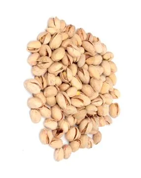 Pistachio on white. Foto stock