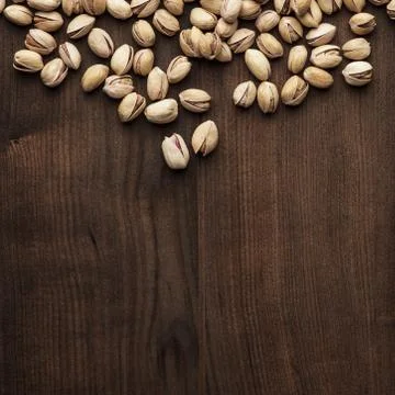 Pistachios background Stock Photos