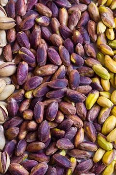 Pistachios background Stock Photos