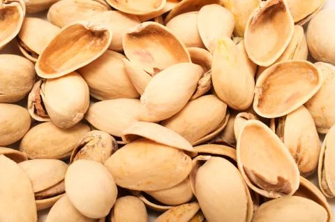 Pistachios empty  shells Foto stock