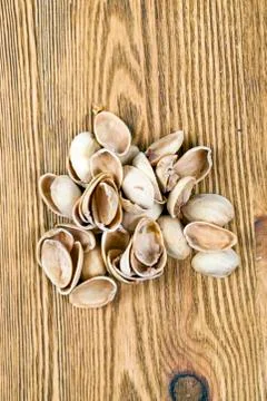 Pistachios empty shells Foto stock
