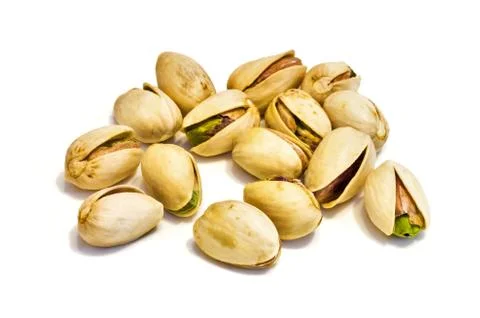 Pistachios heap . Stock Photos