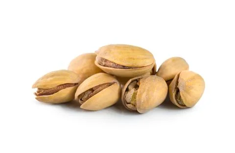 Pistachios isolated Stock Photos