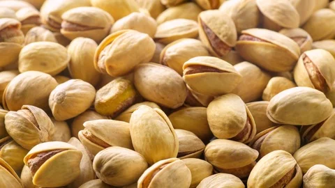 Pistachios. Nuts close - up video in high quality. Stock Footage 90900279